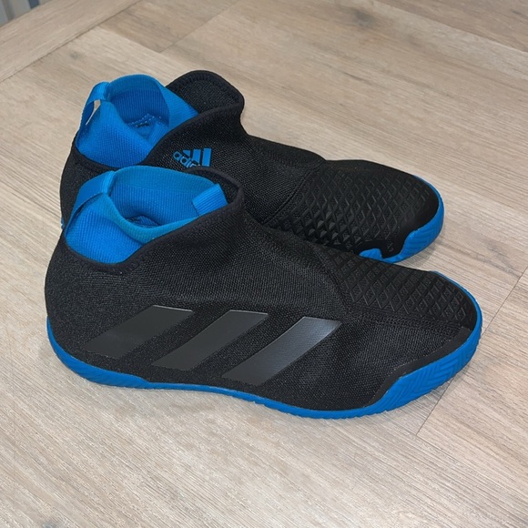 Adidas Stycon Black and Blue Women's ALL COURT TENNIS Shoes Size 8.5 - Picture 9 of 12